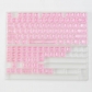 104+10 PC Crystal Semitransparent Cool Keycaps Set Screen Printing for MX Keyboard